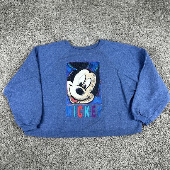Vintage Mickey Unlimited Sweater Womens Large Disney Pullover Crewneck 90s USA - Picture 1 of 10